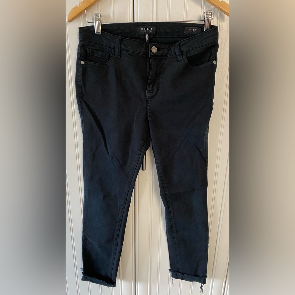 Buffalo David Bitton Black Cropped Jeans